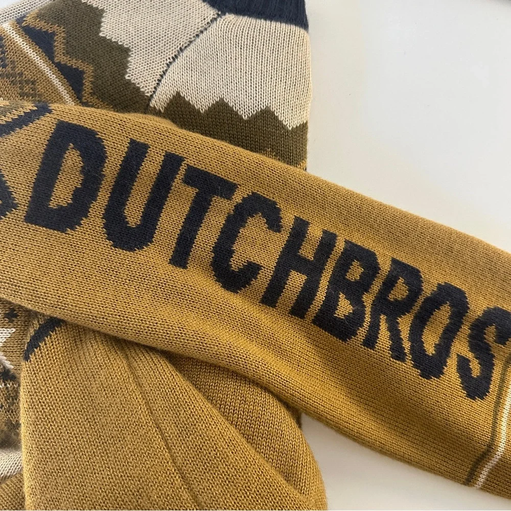 Dutch Bros Men’s Unisex‎ Medium Nordic Fair Aisle Holiday Sweater Limited Ed